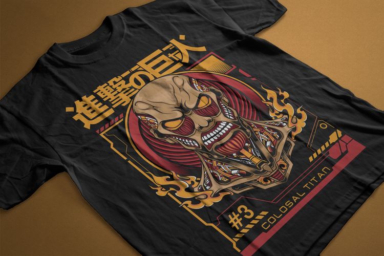 T-shirt Anime Attack on Titan